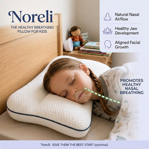 Noreli Posture Pillow for Kids — Supports Jaw Alignment to Prevent Buck Teeth