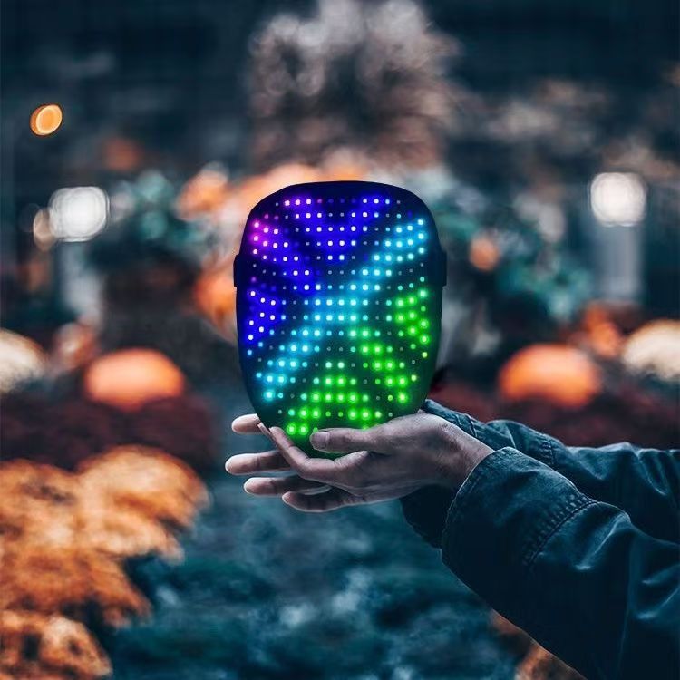 LED Gesture Control Halloween Face Mask